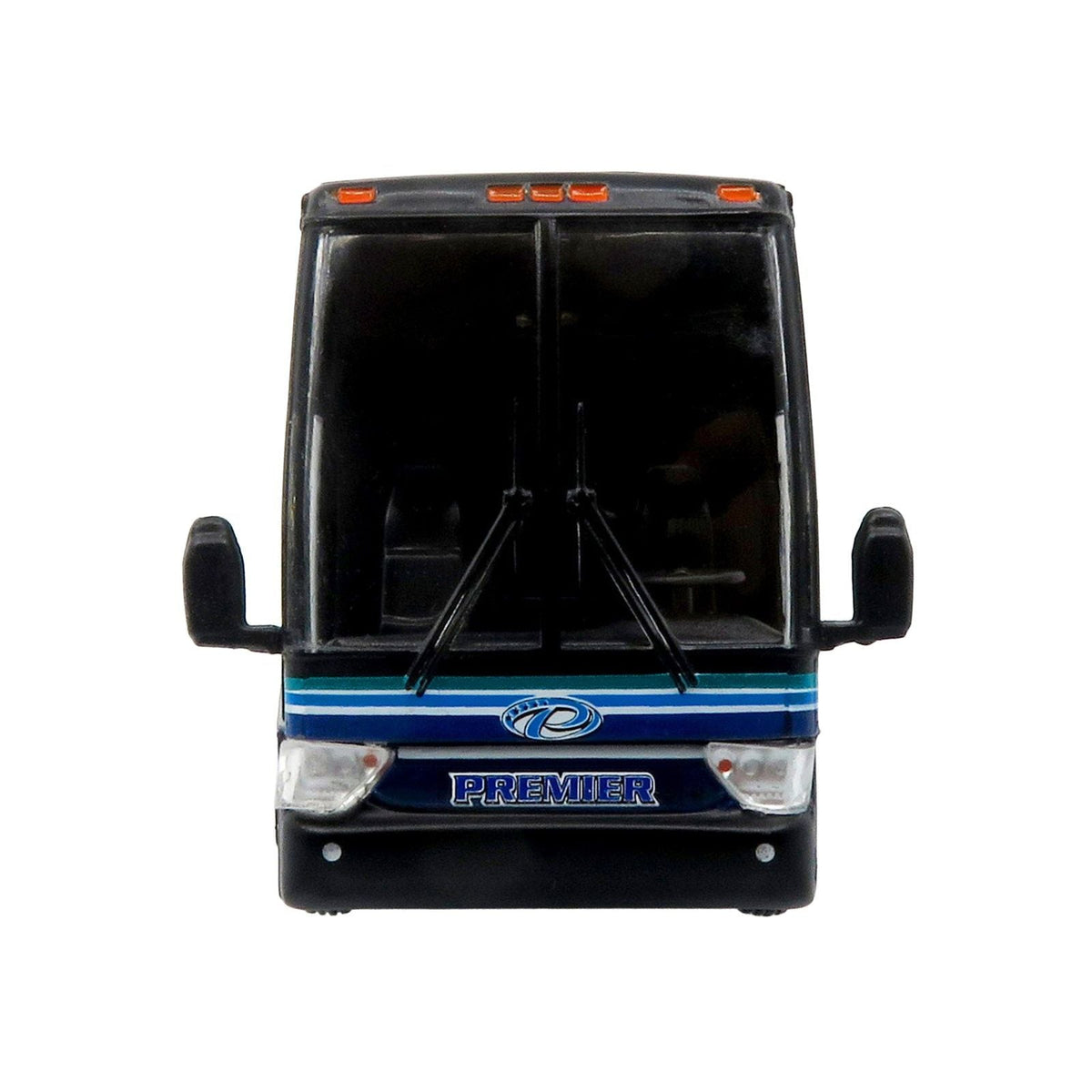 Van Hool TX-45 Motorcoach Bus "Premier Transportation" Blue and Black with Graphics "The Bus and Motorcoach Collection" Limited Edition to 504 pieces Worldwide 1/87 (HO) Diecast Model by Iconic Replicas-Iconic Replicas-ModelCars.com