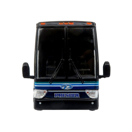 Van Hool TX-45 Motorcoach Bus "Premier Transportation" Blue and Black with Graphics "The Bus and Motorcoach Collection" Limited Edition to 504 pieces Worldwide 1/87 (HO) Diecast Model by Iconic Replicas-Iconic Replicas-ModelCars.com
