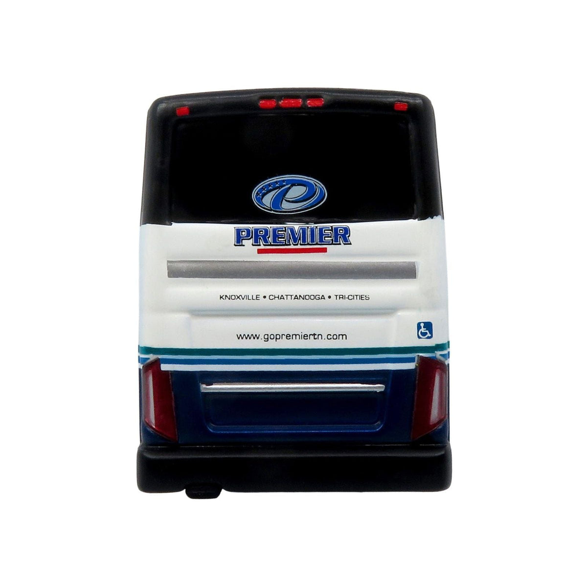Van Hool TX-45 Motorcoach Bus "Premier Transportation" Blue and Black with Graphics "The Bus and Motorcoach Collection" Limited Edition to 504 pieces Worldwide 1/87 (HO) Diecast Model by Iconic Replicas-Iconic Replicas-ModelCars.com