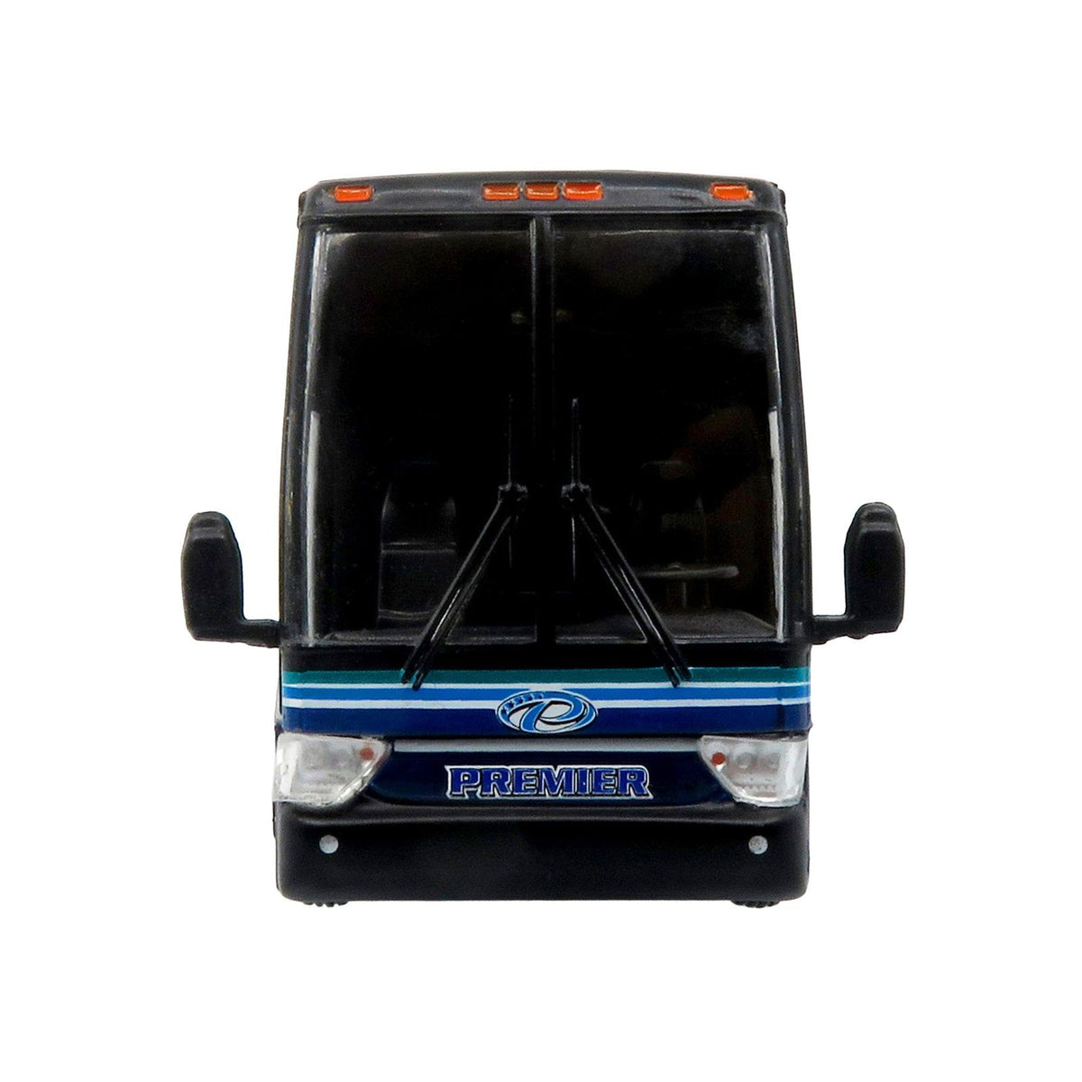 Van Hool TX - 45 Motorcoach Bus "Premier Transportation" Blue and Black with Graphics "The Bus and Motorcoach Collection" Limited Edition to 504 pieces Worldwide 1/87 (HO) Diecast Model by Iconic Replicas - Iconic Replicas - ModelCars.com