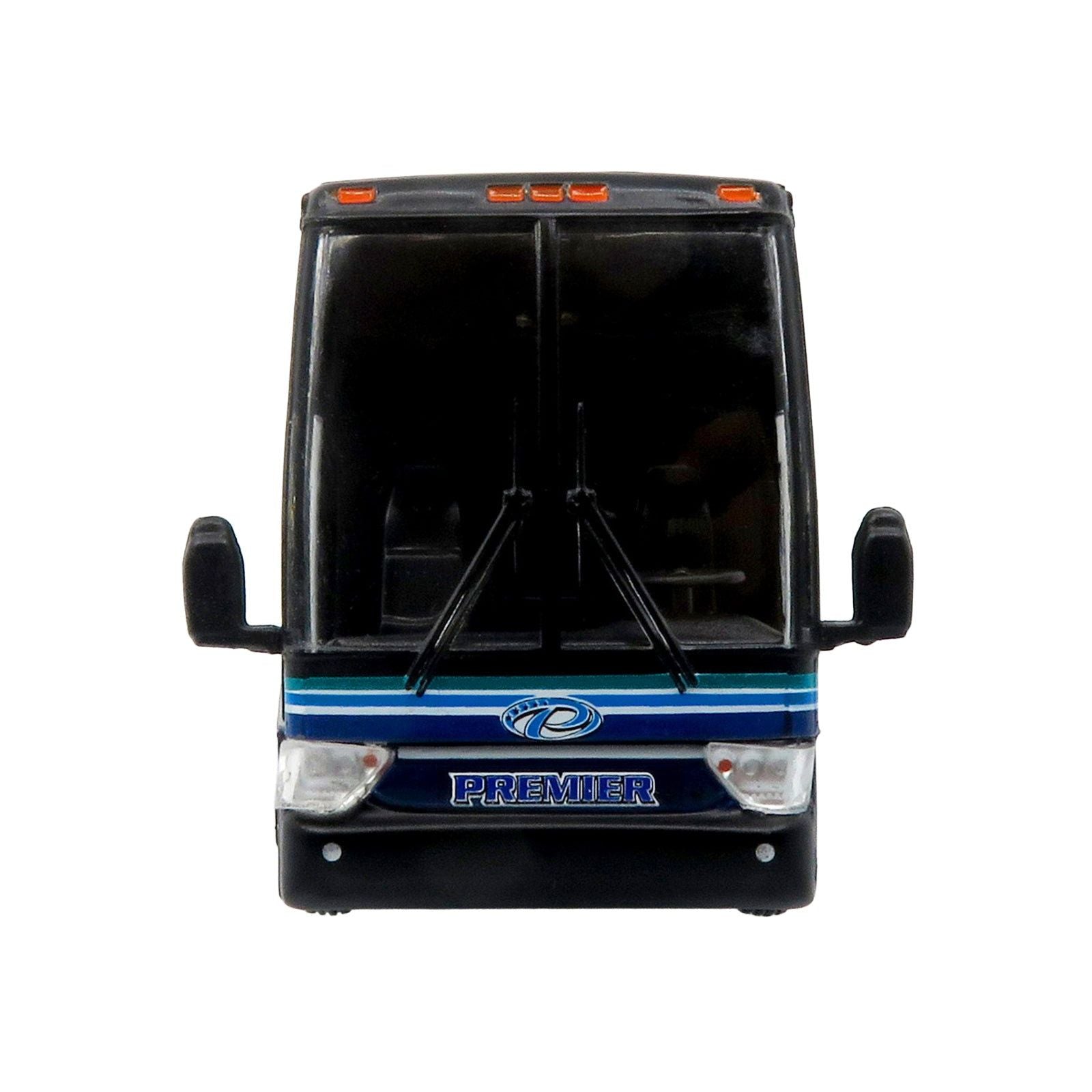 Van Hool TX - 45 Motorcoach Bus "Premier Transportation" Blue and Black with Graphics "The Bus and Motorcoach Collection" Limited Edition to 504 pieces Worldwide 1/87 (HO) Diecast Model by Iconic Replicas - Iconic Replicas - ModelCars.com