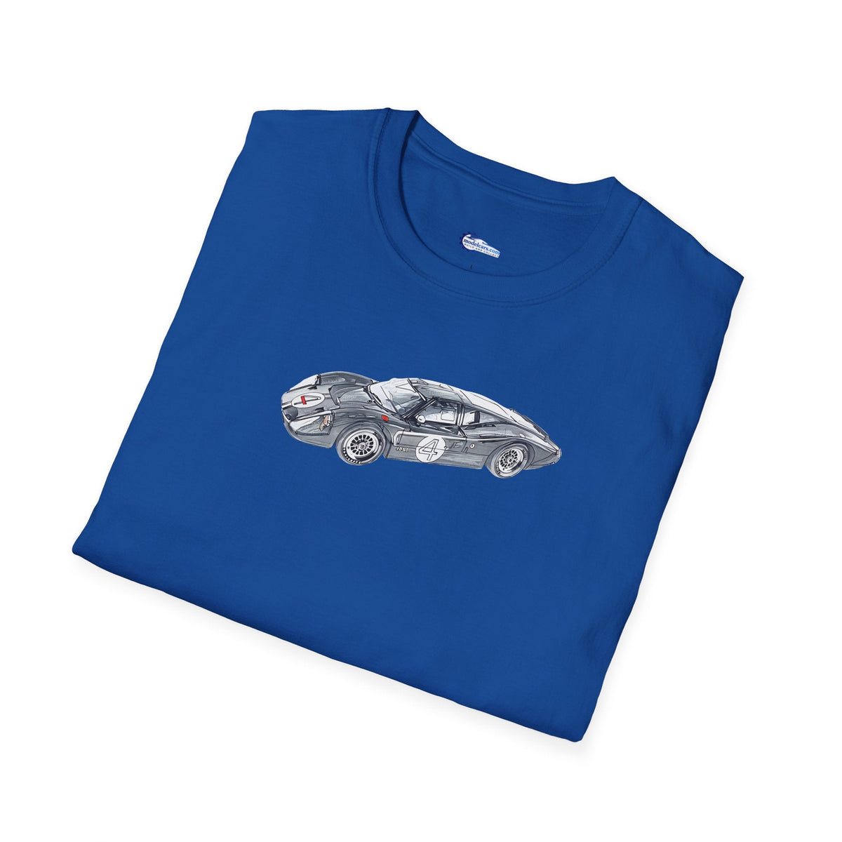 Vintage Ford GT40 #4 MKIV Le Mans Race Car T-Shirt, Vintage Car, Racing-Modelcars.com-ModelCars.com