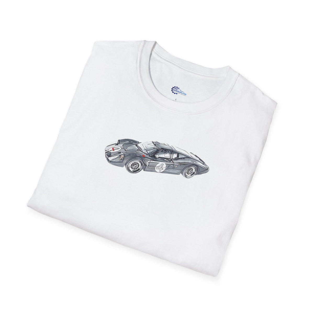 Vintage Ford GT40 #4 MKIV Le Mans Race Car T-Shirt, Vintage Car, Racing-Modelcars.com-ModelCars.com