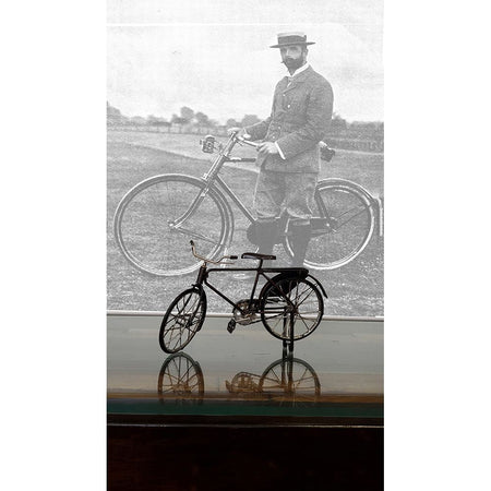 Vintage Safety Black Bicycle Metal Handmade - Old Modern - ModelCars.com