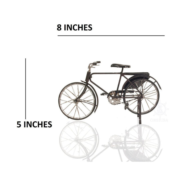 Vintage Safety Black Bicycle Metal Handmade - Old Modern - ModelCars.com