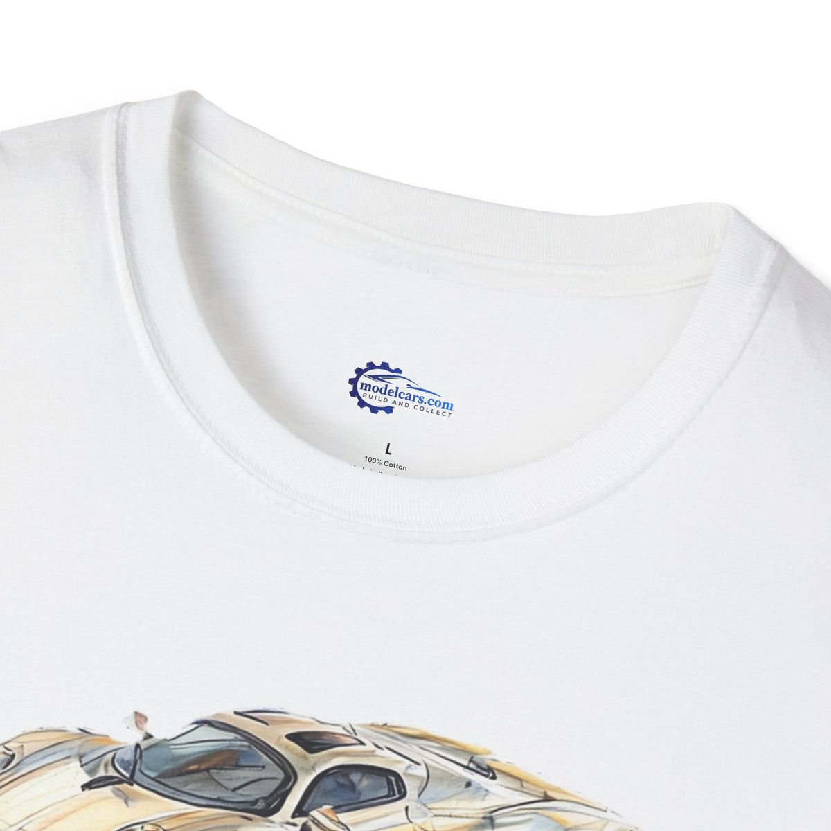 Vintage Sketch Art Pagani Utopia Inspired T-Shirt, Supercar Car Tee, Classic-Modelcars.com-ModelCars.com