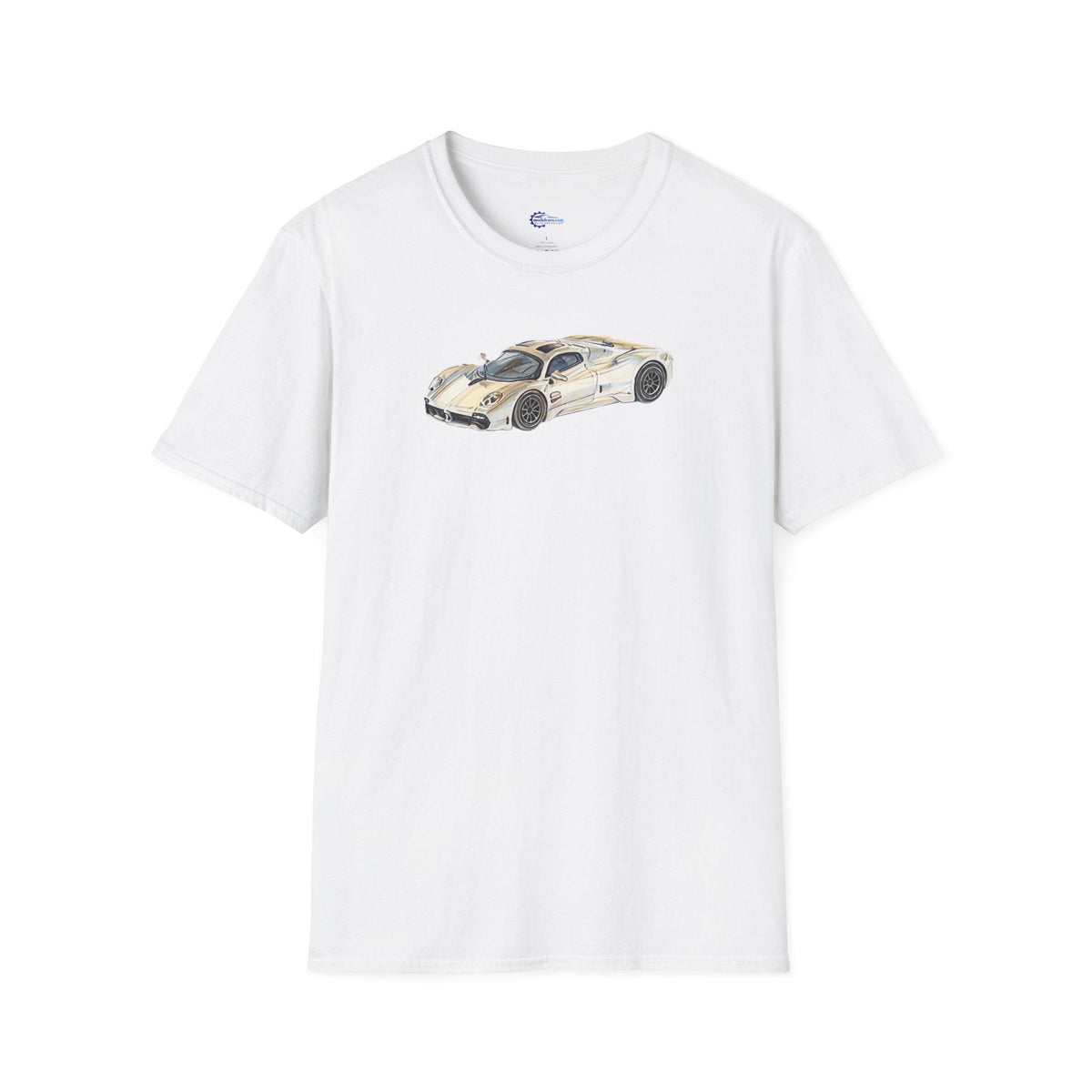 Vintage Sketch Art Pagani Utopia Inspired T-Shirt, Supercar Car Tee, Classic-Modelcars.com-ModelCars.com