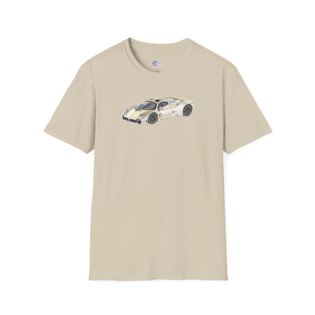Vintage Sketch Art Pagani Utopia Inspired T-Shirt, Supercar Car Tee, Classic-Modelcars.com-ModelCars.com
