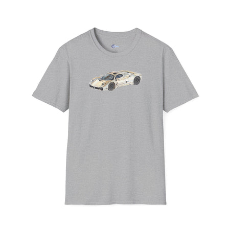 Vintage Sketch Art Pagani Utopia Inspired T-Shirt, Supercar Car Tee, Classic-Modelcars.com-ModelCars.com