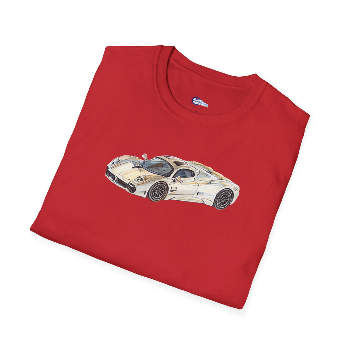 Vintage Sketch Art Pagani Utopia Inspired T-Shirt, Supercar Car Tee, Classic-Modelcars.com-ModelCars.com