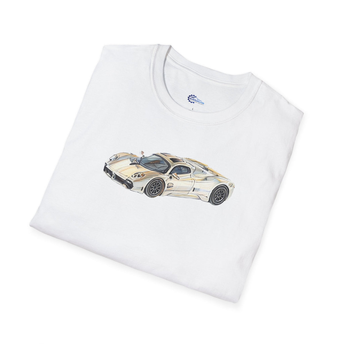 Vintage Sketch Art Pagani Utopia Inspired T-Shirt, Supercar Car Tee, Classic-Modelcars.com-ModelCars.com