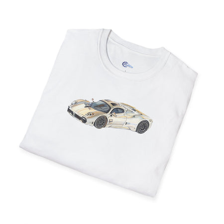 Vintage Sketch Art Pagani Utopia Inspired T-Shirt, Supercar Car Tee, Classic-Modelcars.com-ModelCars.com