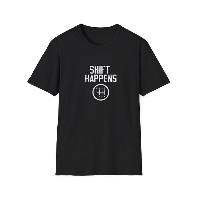 Vintage T-Shirt - Shift Happens - Text Design-Modelcars.com-ModelCars.com
