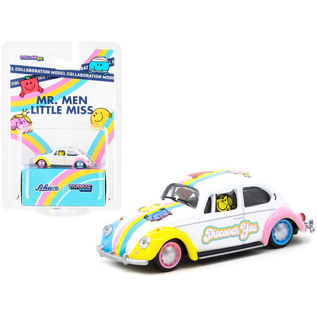 Volkswagen Beetle Low Rider "Mr. Men Little Miss" "Collaboration Model" 1/64 Diecast Model Car by Schuco & Tarmac Works-Schuco-ModelCars.com
