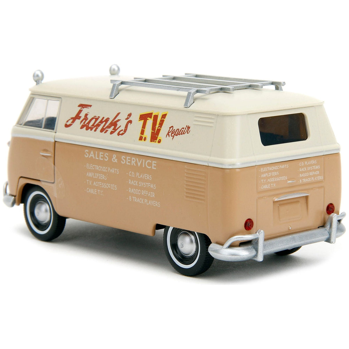 Volkswagen Bus "WheelJack" Tan and Beige "Frank's TV Repair" "Transformers: Rise of the Beasts" (2023) Movie "Hollywood Rides" Series 1/32 Diecast Model Car by Jada - Jada - ModelCars.com