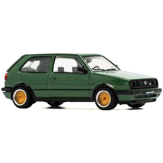Volkswagen Golf GTI MK2 Green 1/64 Diecast Model Car by Pop Race - Pop Race - ModelCars.com