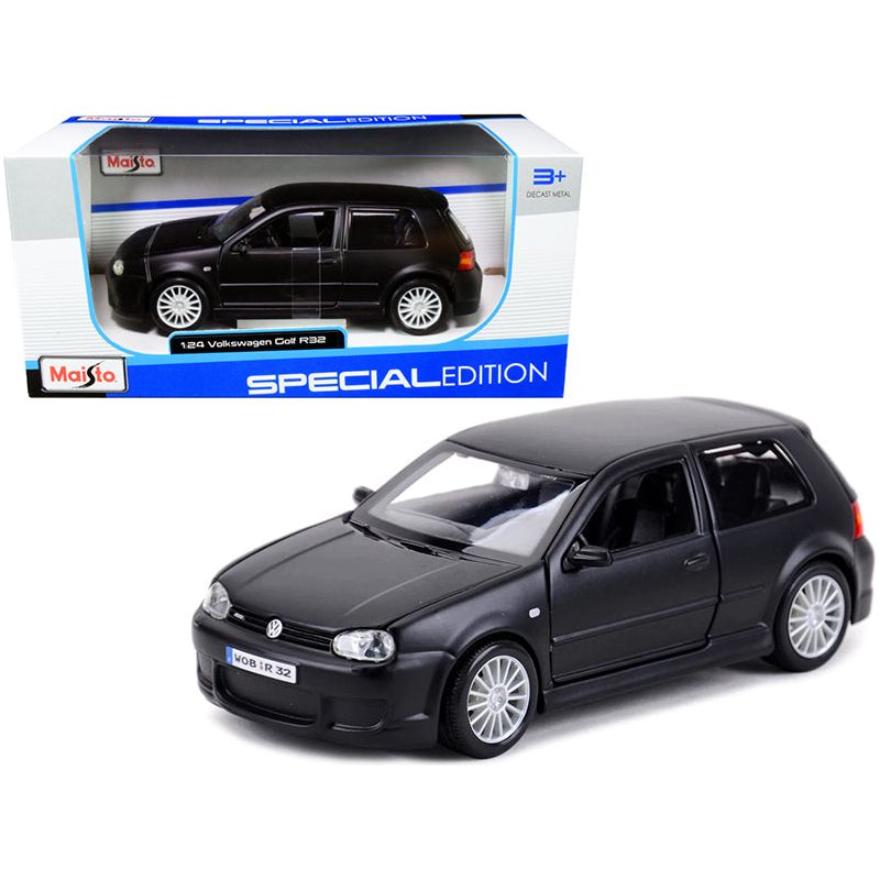 Volkswagen Golf R32 Matt Black "Special Edition" Series 1/24 Diecast Model Car by Maisto-Maisto-ModelCars.com