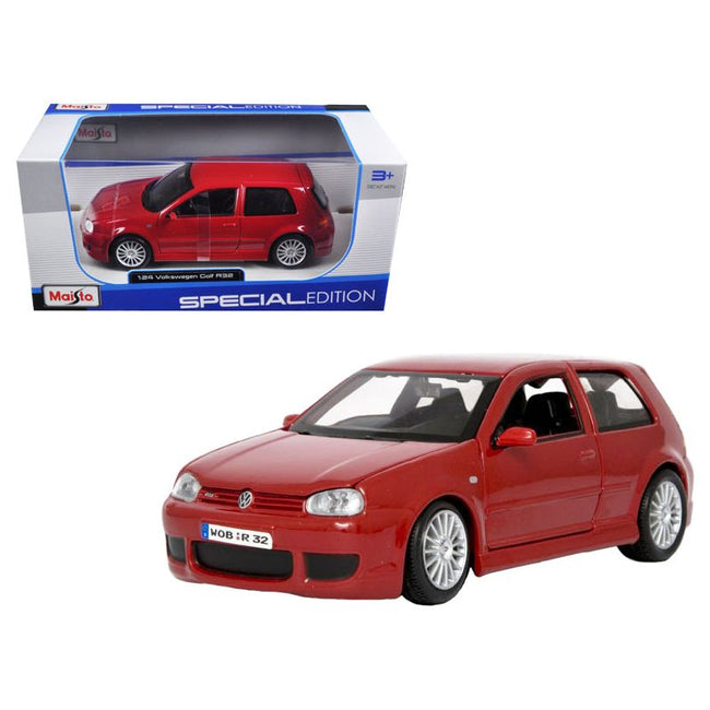 Volkswagen Golf R32 Red 1/24 Diecast Model Car by Maisto - Maisto - ModelCars.com
