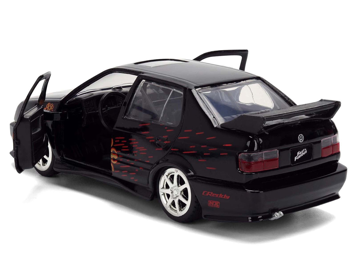Volkswagen Jetta Black with Graphics "Fast & Furious Remix - 25th Anniversary" Series 1/32 Diecast Model Car by Jada-Jada-ModelCars.com
