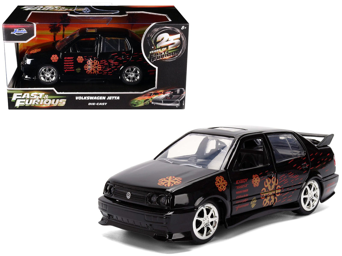 Volkswagen Jetta Black with Graphics "Fast & Furious Remix - 25th Anniversary" Series 1/32 Diecast Model Car by Jada-Jada-ModelCars.com