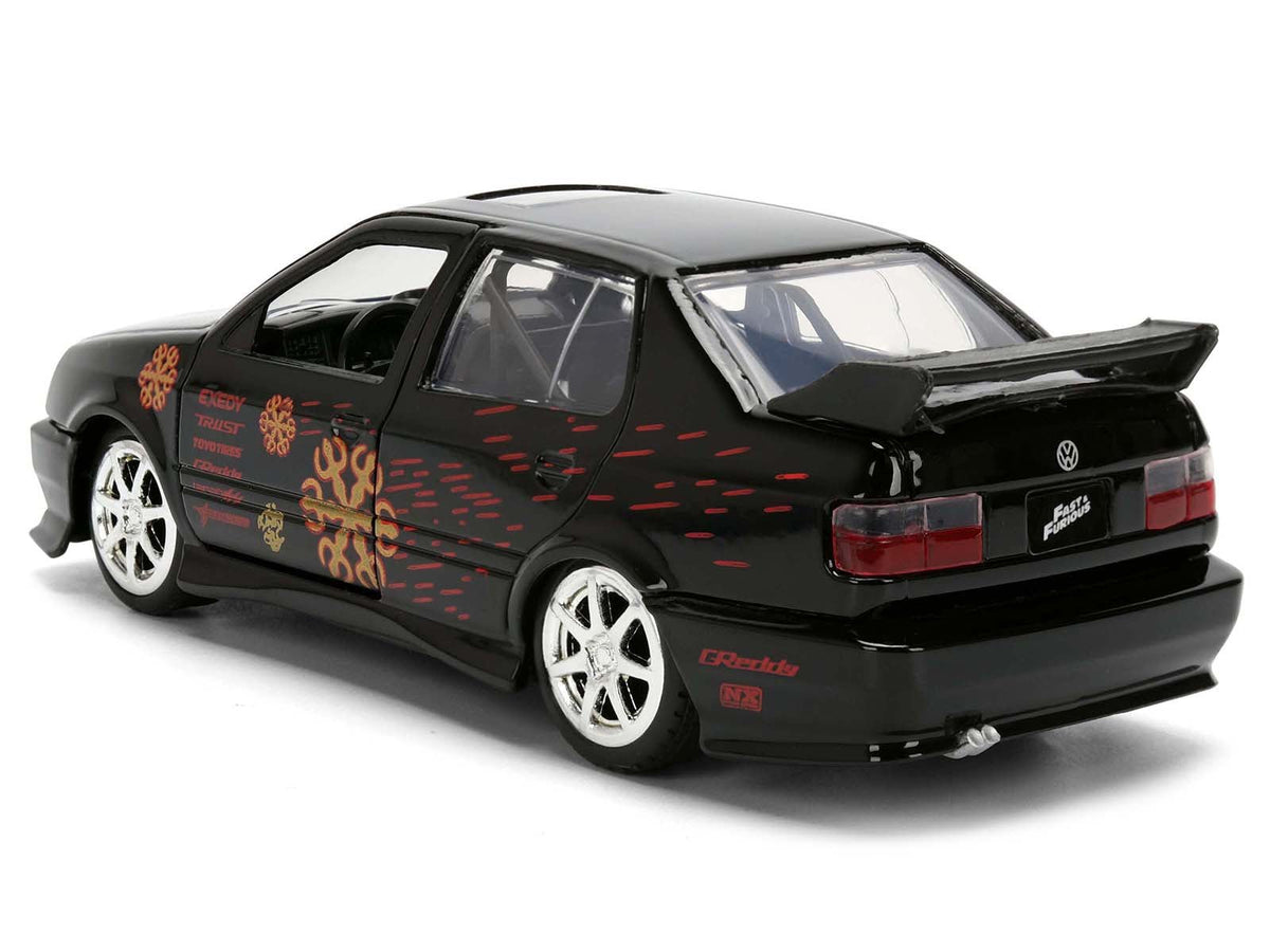Volkswagen Jetta Black with Graphics "Fast & Furious Remix - 25th Anniversary" Series 1/32 Diecast Model Car by Jada-Jada-ModelCars.com