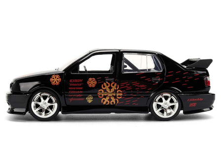 Volkswagen Jetta Black with Graphics "Fast & Furious Remix - 25th Anniversary" Series 1/32 Diecast Model Car by Jada-Jada-ModelCars.com
