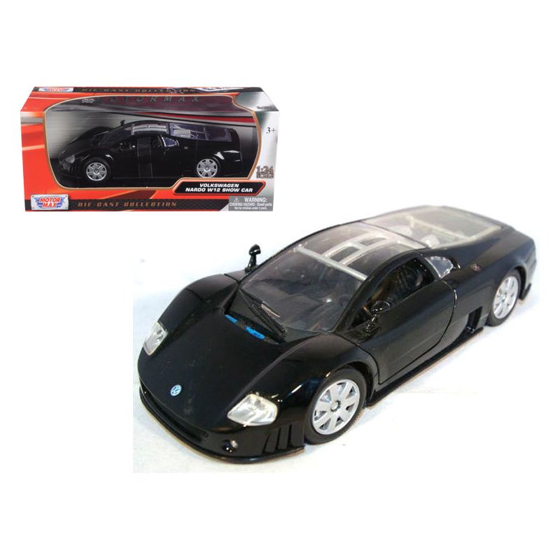 Volkswagen Nardo W12 Show Car Black 1/24 Diecast Model Car by Motormax - Motormax - ModelCars.com
