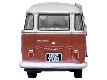 Volkswagen T1 Samba Bus Sealing Wax Red and Gray 1/148 (N) Scale Diecast Model Car by Oxford Diecast-Oxford Diecast-ModelCars.com