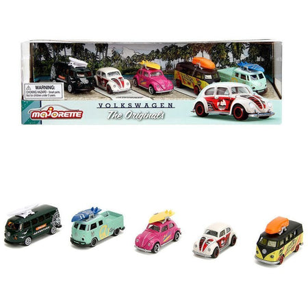 Volkswagen The Originals (2024) 5 piece Set 1/64 Diecast Model Cars by Majorette-Majorette-ModelCars.com