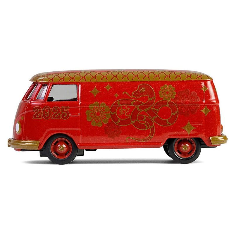 Volkswagen Type 2 Panel Van "Chinese Zodiac 2025 Year of the Snake" Red with Graphics "Hobby Exclusive" Series 1/64 Diecast Model Car by Greenlight - Greenlight - ModelCars.com