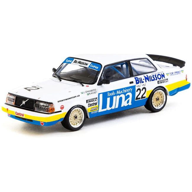 Volvo 240 Turbo 22 Ulf Granberg - Robert L. Kvist Winner "European Touring Car Championship Zolder" (1984) "Hobby64" Series 1/64 Diecast Model Car by Tarmac Works - Tarmac Works - ModelCars.com
