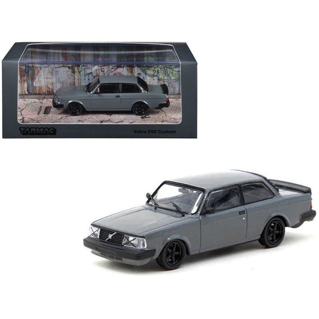 Volvo 242 Custom Gray "Road64" Series 1/64 Diecast Model Car by Tarmac Works - Tarmac Works - ModelCars.com