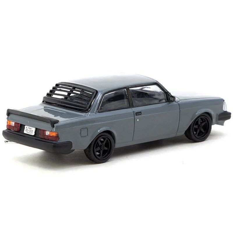 Volvo 242 Custom Gray "Road64" Series 1/64 Diecast Model Car by Tarmac Works - Tarmac Works - ModelCars.com