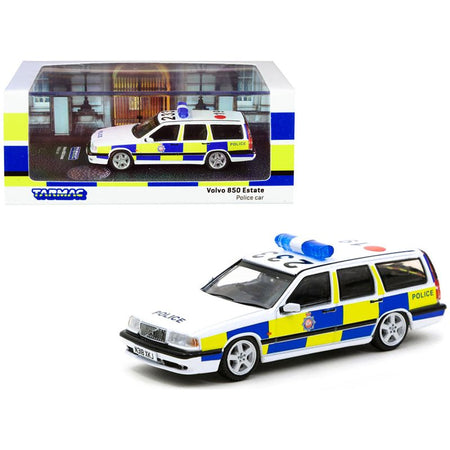 Volvo 850 Estate RHD (Right Hand Drive) GMP "Greater Manchester Police" (United Kingdom) Police Car 1/64 Diecast Model Car by Tarmac Works - Tarmac Works - ModelCars.com