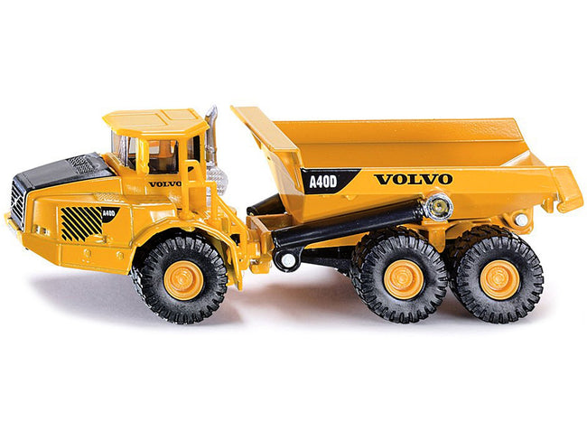 Volvo A40D Dump Truck Yellow 1/87 (HO) Diecast Model by Siku-SIKU-ModelCars.com
