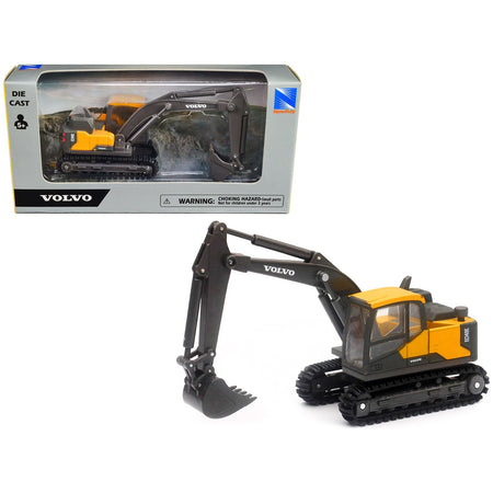 Volvo EC140E Track - Type Excavator Yellow Diecast Model by New Ray - New Ray - ModelCars.com