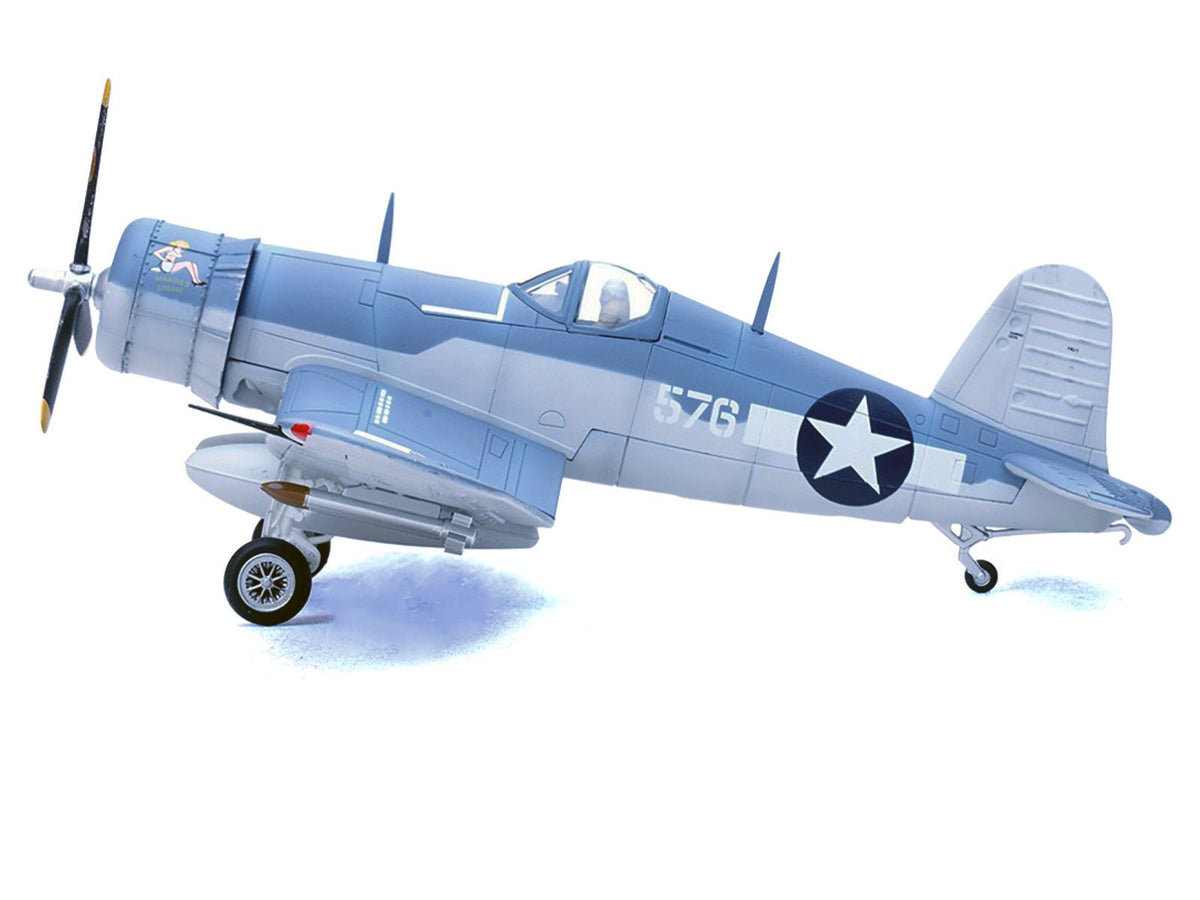 Vought F4U-1A Corsair Fighter Aircraft "Marines Dream Capt. Edwin Olander VMF-214 Black Sheep Vella Lavella Solomon Islands" (1943) United States Marine Corps 1/72 Diecast Model by Legion-Legion-ModelCars.com