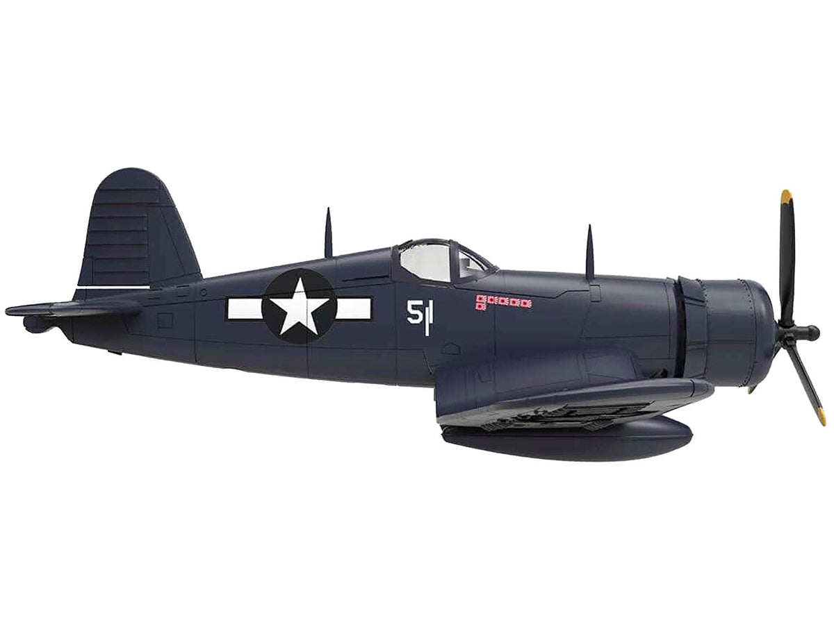 Vought F4U-1D Corsair Fighter Aircraft "Robert Wade VMF-323 Death Rattlers Yontan Airfield Okinawa" (1945) United States Marine Corps "Planes of World War II" Series 1/72 Diecast Model Airplane by Luppa-Luppa-ModelCars.com