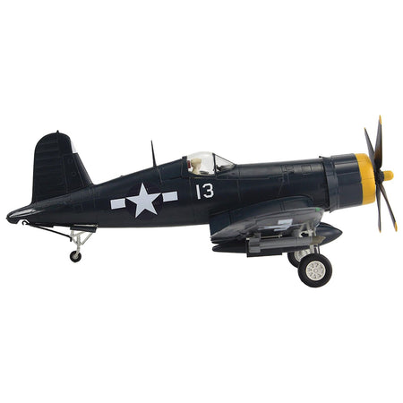 Vought F4U - 4 Corsair Aircraft "White 13 Capt. Kenneth Walsh VMF - 222 Okinawa" (1945) United States Marine Corps "Air Power Series" 1/48 Diecast Model by Hobby Master - Hobby Master - ModelCars.com