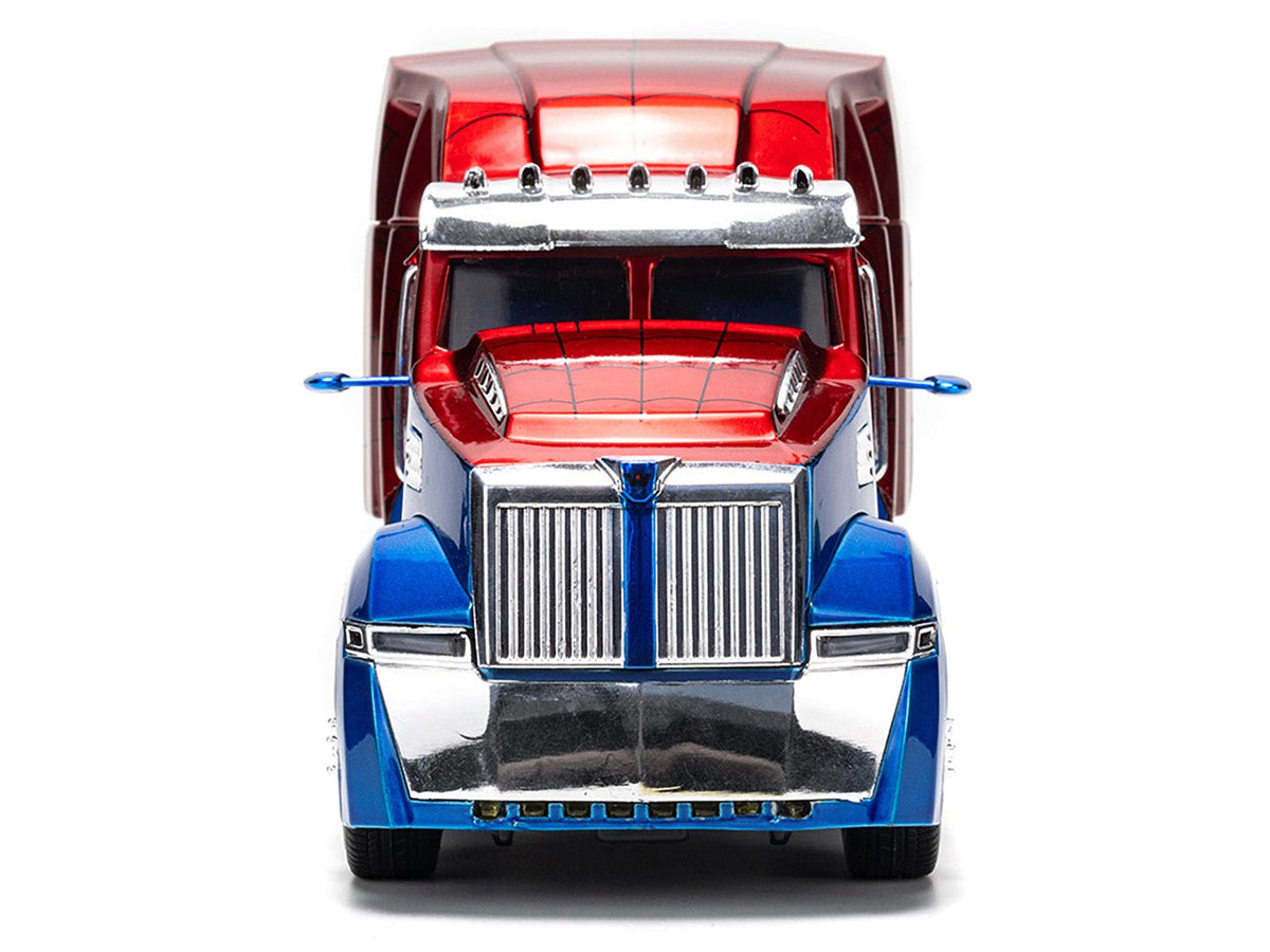 Western Star 57X Truck Tractor "Spider-Man" Blue and Red Metallic "Hollywood Rides" Series 1/24 Diecast Model by Jada-Jada-ModelCars.com