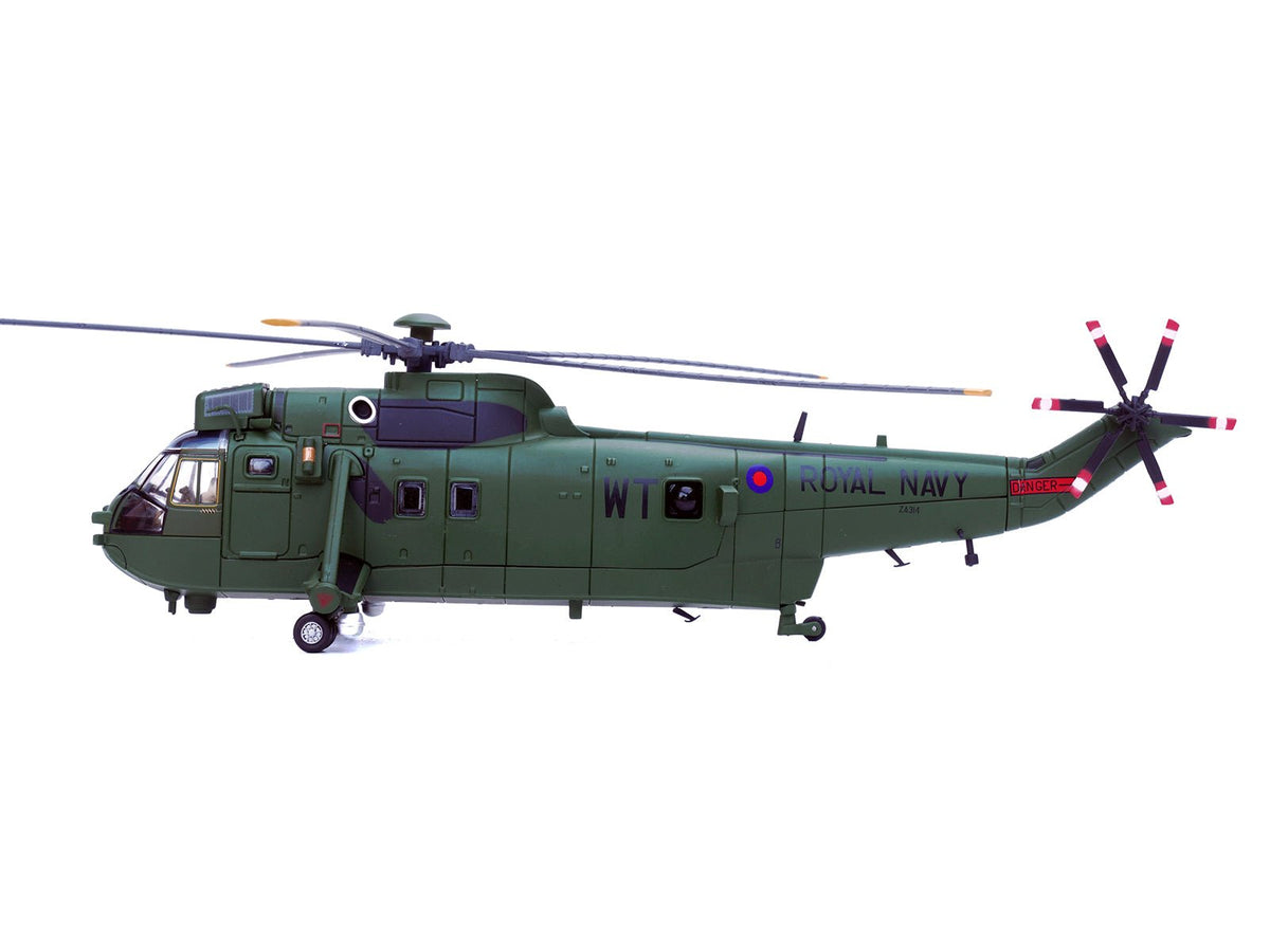 Westland Sea King HC.4 Helicopter "Green Livery 848 Naval Air Squadron Commando Helicopter Force Royal Naval Air Station Yeovilton Somerset" (2009) British Royal Navy 1/72 Diecast Model by Legion-Legion-ModelCars.com