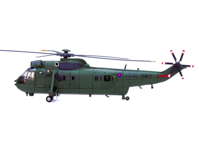 Westland Sea King HC.4 Helicopter "Green Livery 848 Naval Air Squadron Commando Helicopter Force Royal Naval Air Station Yeovilton Somerset" (2009) British Royal Navy 1/72 Diecast Model by Legion-Legion-ModelCars.com