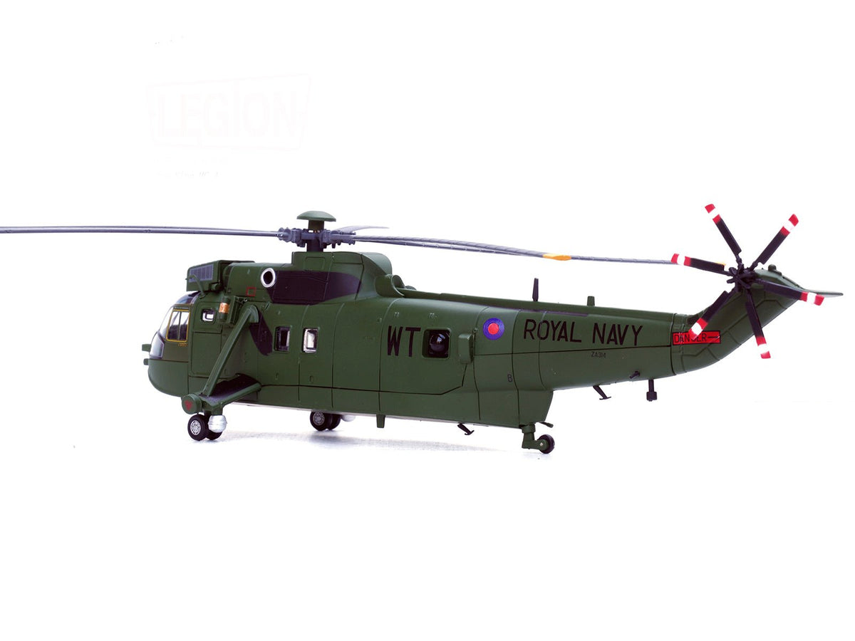 Westland Sea King HC.4 Helicopter "Green Livery 848 Naval Air Squadron Commando Helicopter Force Royal Naval Air Station Yeovilton Somerset" (2009) British Royal Navy 1/72 Diecast Model by Legion-Legion-ModelCars.com