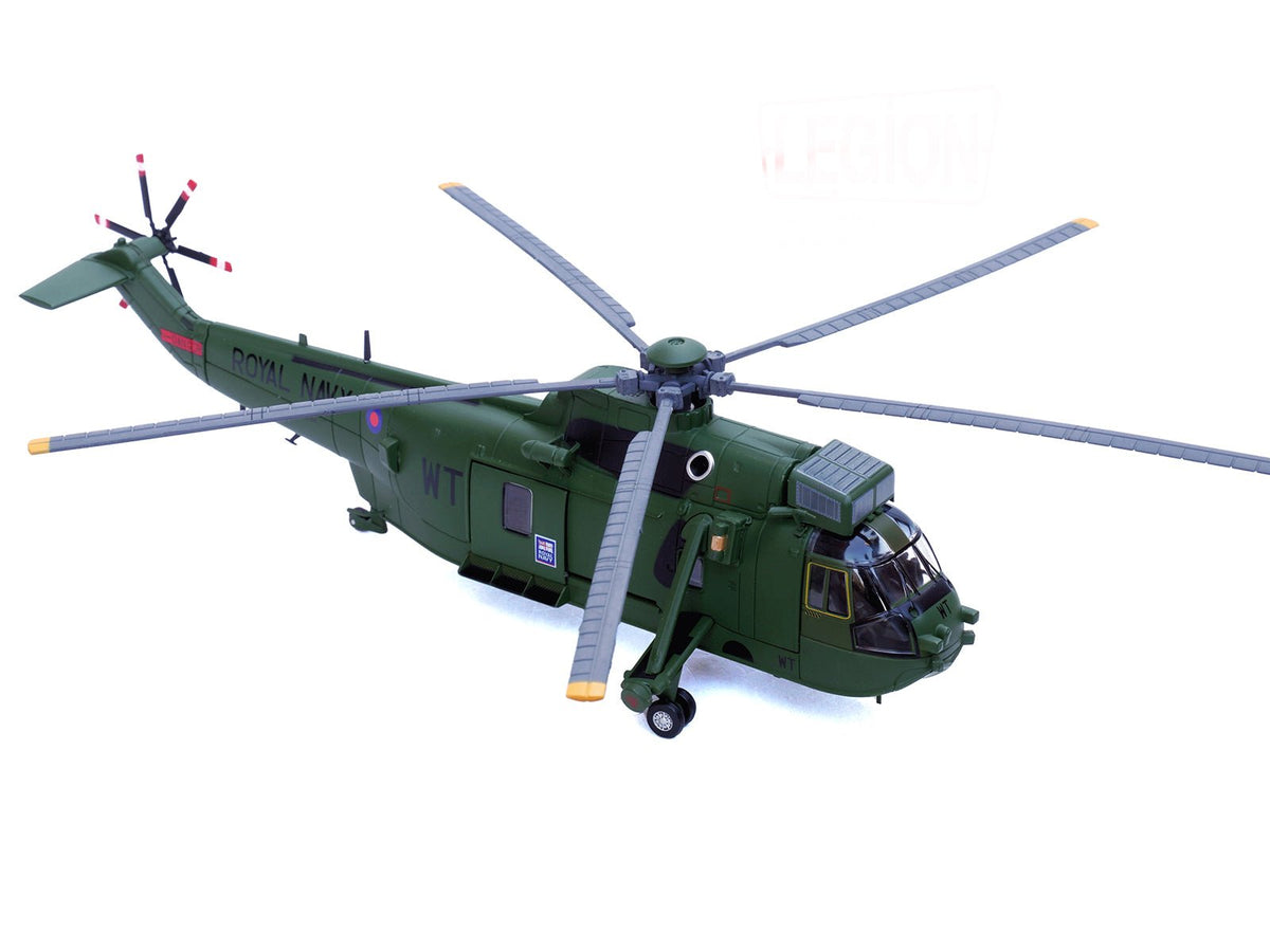 Westland Sea King HC.4 Helicopter "Green Livery 848 Naval Air Squadron Commando Helicopter Force Royal Naval Air Station Yeovilton Somerset" (2009) British Royal Navy 1/72 Diecast Model by Legion-Legion-ModelCars.com