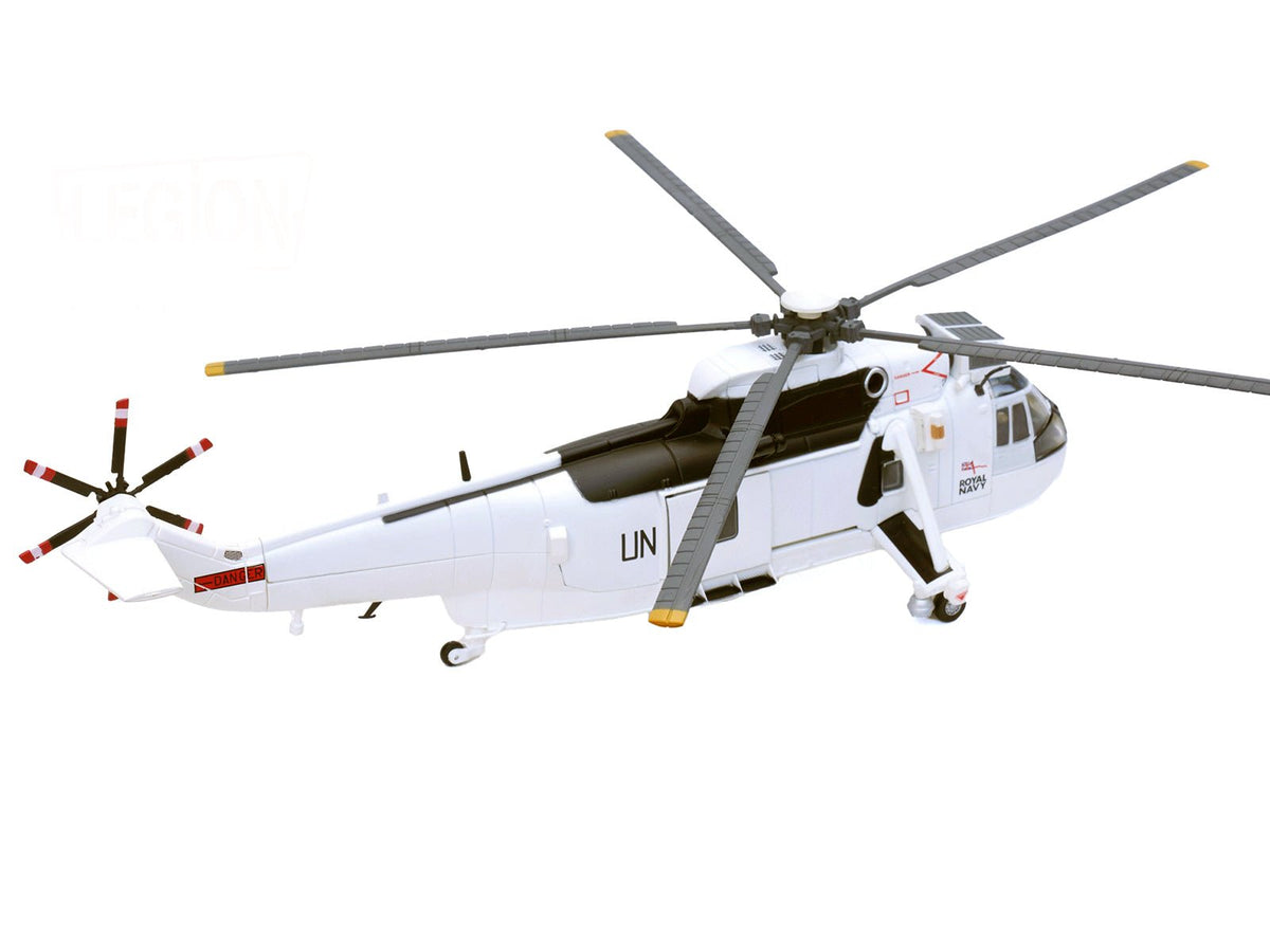 Westland Sea King HC.4 Helicopter "White Livery 845 Naval Air Squadron United Nations Protection Force Bosnia/Croatia" (1995) British Royal Navy 1/72 Diecast Model by Legion-Legion-ModelCars.com