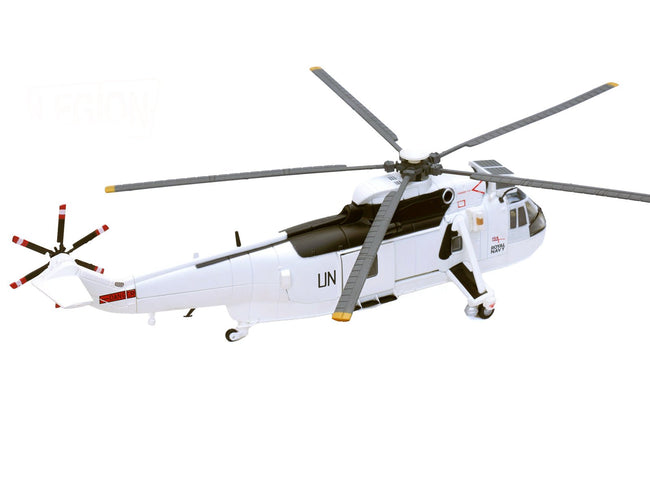 Westland Sea King HC.4 Helicopter "White Livery 845 Naval Air Squadron United Nations Protection Force Bosnia/Croatia" (1995) British Royal Navy 1/72 Diecast Model by Legion-Legion-ModelCars.com