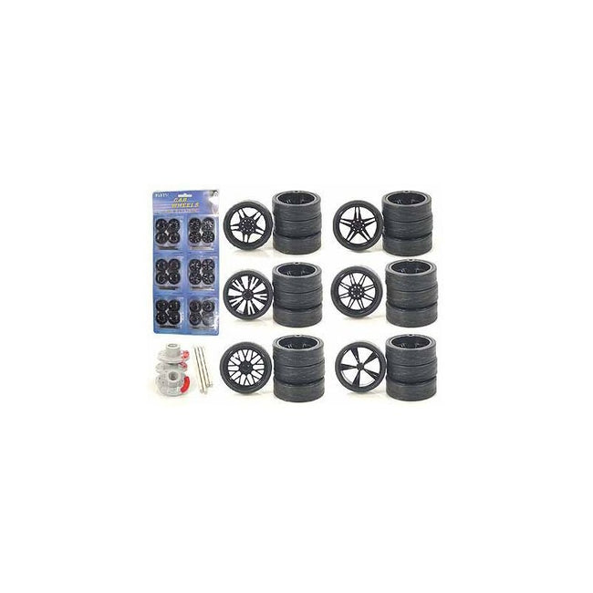Wheels and Tires and Rims Multipack Set of 24 pieces for 1/24 Scale Model Cars and Trucks-Other-ModelCars.com