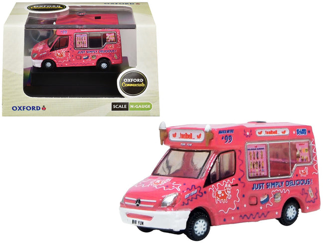 Whitby Mondial Ice Cream Van "Tonibell" Pink with Graphics 1/76 (OO) Scale Diecast Model Car by Oxford Diecast-Oxford Diecast-ModelCars.com