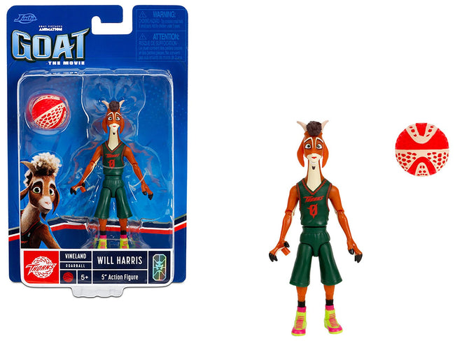 Will Harris 5" Moveable Figure with Basketball (Uniform Version) "Goat" (2026) Movie Model by Jada-Jada-ModelCars.com