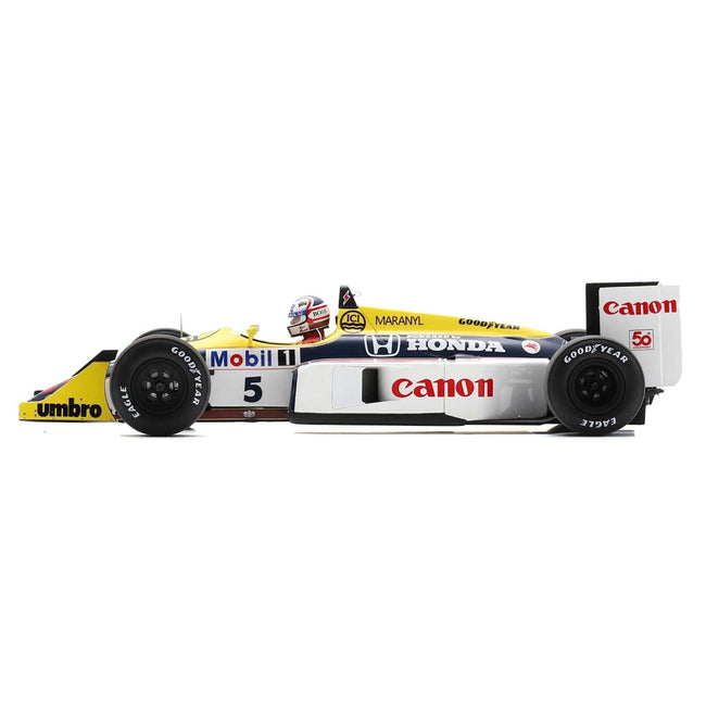 Williams FW11B #5 Nigel Mansell "Williams-Honda" Winner Formula One F1 "British GP" (1987) and Acrylic Display Case 1/18 Model Car by Spark-Spark-ModelCars.com